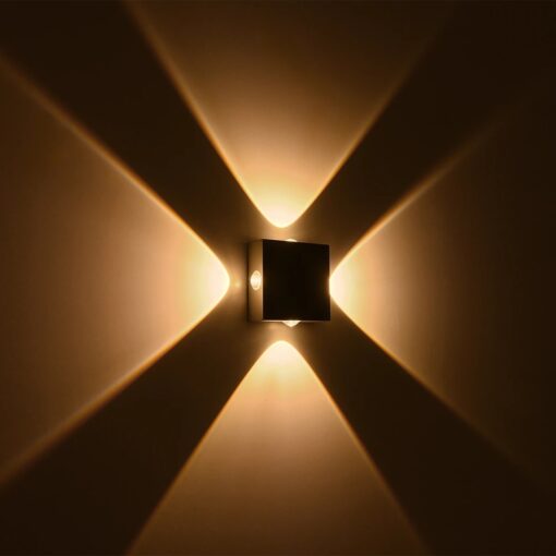 kelvo® ARKOS KLV-101-0111 Φωτιστικό Τοίχου / Απλίκα LED 8W 840lm 15° AC 220-240V Αδιάβροχο IP65 Θερμό Λευκό 2700K – CREE SMD Chip & TÜV SÜD Driver – Γκρι Ανθρακί Ματ – Μ14 x Π5.5 x Υ14cm – 5 Χρόνια Εγγύηση
