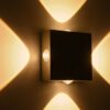 kelvo® ARKOS KLV-101-0111 Φωτιστικό Τοίχου / Απλίκα LED 8W 840lm 15° AC 220-240V Αδιάβροχο IP65 Θερμό Λευκό 2700K – CREE SMD Chip & TÜV SÜD Driver – Γκρι Ανθρακί Ματ – Μ14 x Π5.5 x Υ14cm – 5 Χρόνια Εγγύηση