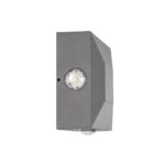 kelvo® ARKOS KLV-101-0111 Φωτιστικό Τοίχου / Απλίκα LED 8W 840lm 15° AC 220-240V Αδιάβροχο IP65 Θερμό Λευκό 2700K – CREE SMD Chip & TÜV SÜD Driver – Γκρι Ανθρακί Ματ – Μ14 x Π5.5 x Υ14cm – 5 Χρόνια Εγγύηση