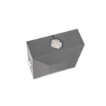 kelvo® ARKOS KLV-101-0111 Φωτιστικό Τοίχου / Απλίκα LED 8W 840lm 15° AC 220-240V Αδιάβροχο IP65 Θερμό Λευκό 2700K – CREE SMD Chip & TÜV SÜD Driver – Γκρι Ανθρακί Ματ – Μ14 x Π5.5 x Υ14cm – 5 Χρόνια Εγγύηση