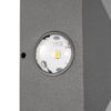 kelvo® ARKOS KLV-101-0111 Φωτιστικό Τοίχου / Απλίκα LED 8W 840lm 15° AC 220-240V Αδιάβροχο IP65 Θερμό Λευκό 2700K – CREE SMD Chip & TÜV SÜD Driver – Γκρι Ανθρακί Ματ – Μ14 x Π5.5 x Υ14cm – 5 Χρόνια Εγγύηση