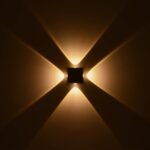 kelvo® ARKOS KLV-101-0111 Φωτιστικό Τοίχου / Απλίκα LED 8W 840lm 15° AC 220-240V Αδιάβροχο IP65 Θερμό Λευκό 2700K – CREE SMD Chip & TÜV SÜD Driver – Γκρι Ανθρακί Ματ – Μ14 x Π5.5 x Υ14cm – 5 Χρόνια Εγγύηση