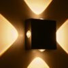 kelvo® ARKOS KLV-101-0110 Φωτιστικό Τοίχου / Απλίκα LED 8W 840lm 15° AC 220-240V Αδιάβροχο IP65 Θερμό Λευκό 2700K – CREE SMD Chip & TÜV SÜD Driver – Μαύρο Ματ – Μ14 x Π5.5 x Υ14cm – 5 Χρόνια Εγγύηση