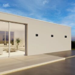 kelvo® ARKOS KLV-101-0110 Φωτιστικό Τοίχου / Απλίκα LED 8W 840lm 15° AC 220-240V Αδιάβροχο IP65 Θερμό Λευκό 2700K – CREE SMD Chip & TÜV SÜD Driver – Μαύρο Ματ – Μ14 x Π5.5 x Υ14cm – 5 Χρόνια Εγγύηση