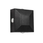 kelvo® ARKOS KLV-101-0110 Φωτιστικό Τοίχου / Απλίκα LED 8W 840lm 15° AC 220-240V Αδιάβροχο IP65 Θερμό Λευκό 2700K – CREE SMD Chip & TÜV SÜD Driver – Μαύρο Ματ – Μ14 x Π5.5 x Υ14cm – 5 Χρόνια Εγγύηση
