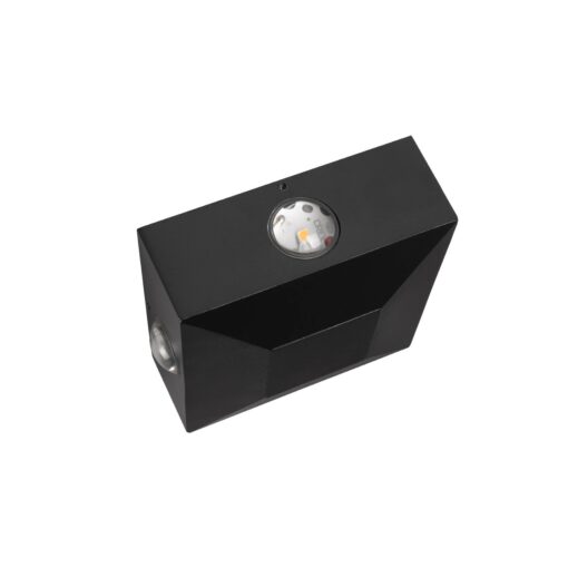 kelvo® ARKOS KLV-101-0110 Φωτιστικό Τοίχου / Απλίκα LED 8W 840lm 15° AC 220-240V Αδιάβροχο IP65 Θερμό Λευκό 2700K – CREE SMD Chip & TÜV SÜD Driver – Μαύρο Ματ – Μ14 x Π5.5 x Υ14cm – 5 Χρόνια Εγγύηση