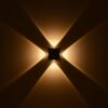 kelvo® ARKOS KLV-101-0110 Φωτιστικό Τοίχου / Απλίκα LED 8W 840lm 15° AC 220-240V Αδιάβροχο IP65 Θερμό Λευκό 2700K – CREE SMD Chip & TÜV SÜD Driver – Μαύρο Ματ – Μ14 x Π5.5 x Υ14cm – 5 Χρόνια Εγγύηση