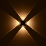 kelvo® ARKOS KLV-101-0110 Φωτιστικό Τοίχου / Απλίκα LED 8W 840lm 15° AC 220-240V Αδιάβροχο IP65 Θερμό Λευκό 2700K – CREE SMD Chip & TÜV SÜD Driver – Μαύρο Ματ – Μ14 x Π5.5 x Υ14cm – 5 Χρόνια Εγγύηση