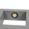 kelvo® AURA KLV-101-0117 Φωτιστικό Τοίχου / Απλίκα LED 7W 875lm 45° AC 220-240V Αδιάβροχο IP65 Θερμό Λευκό 2700K – Bridgelux COB Chip & TÜV SÜD Driver – Γκρι Ανθρακί Ματ – Μ13 x Π15 x Υ4.5cm – 5 Χρόνια Εγγύηση