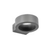 kelvo® AURA KLV-101-0114 Φωτιστικό Τοίχου / Απλίκα LED 7W 875lm 45° AC 220-240V Αδιάβροχο IP65 Θερμό Λευκό 2700K – Bridgelux COB Chip & TÜV SÜD Driver – Γκρι Ανθρακί Ματ – Μ15 x Π13 x Υ4.5cm – 5 Χρόνια Εγγύηση