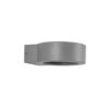 kelvo® AURA KLV-101-0114 Φωτιστικό Τοίχου / Απλίκα LED 7W 875lm 45° AC 220-240V Αδιάβροχο IP65 Θερμό Λευκό 2700K – Bridgelux COB Chip & TÜV SÜD Driver – Γκρι Ανθρακί Ματ – Μ15 x Π13 x Υ4.5cm – 5 Χρόνια Εγγύηση