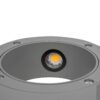 kelvo® AURA KLV-101-0114 Φωτιστικό Τοίχου / Απλίκα LED 7W 875lm 45° AC 220-240V Αδιάβροχο IP65 Θερμό Λευκό 2700K – Bridgelux COB Chip & TÜV SÜD Driver – Γκρι Ανθρακί Ματ – Μ15 x Π13 x Υ4.5cm – 5 Χρόνια Εγγύηση