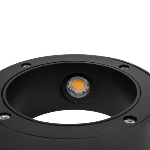 kelvo® AURA KLV-101-0113 Φωτιστικό Τοίχου / Απλίκα LED 7W 875lm 45° AC 220-240V Αδιάβροχο IP65 Θερμό Λευκό 2700K – Bridgelux COB Chip & TÜV SÜD Driver – Μαύρο Ματ – Μ15 x Π13 x Υ4.5cm – 5 Χρόνια Εγγύηση