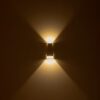 kelvo® FLUX KLV-101-0121 Φωτιστικό Τοίχου / Απλίκα LED 6W 750lm 30° AC 220-240V Αδιάβροχο IP65 Θερμό Λευκό 2700K – Bridgelux COB Chip & TÜV SÜD Driver – Λευκό Ματ – Μ5 x Π8.5 x Υ17cm – 5 Χρόνια Εγγύηση