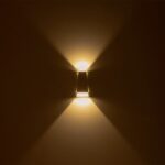 kelvo® FLUX KLV-101-0121 Φωτιστικό Τοίχου / Απλίκα LED 6W 750lm 30° AC 220-240V Αδιάβροχο IP65 Θερμό Λευκό 2700K – Bridgelux COB Chip & TÜV SÜD Driver – Λευκό Ματ – Μ5 x Π8.5 x Υ17cm – 5 Χρόνια Εγγύηση