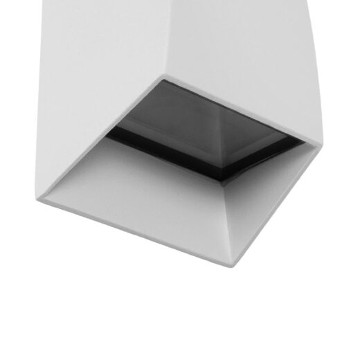 kelvo® FLUX KLV-101-0121 Φωτιστικό Τοίχου / Απλίκα LED 6W 750lm 30° AC 220-240V Αδιάβροχο IP65 Θερμό Λευκό 2700K – Bridgelux COB Chip & TÜV SÜD Driver – Λευκό Ματ – Μ5 x Π8.5 x Υ17cm – 5 Χρόνια Εγγύηση