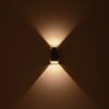 kelvo® FLUX KLV-101-0120 Φωτιστικό Τοίχου / Απλίκα LED 6W 750lm 30° AC 220-240V Αδιάβροχο IP65 Θερμό Λευκό 2700K – Bridgelux COB Chip & TÜV SÜD Driver – Γκρι Ανθρακί Ματ – Μ5 x Π8.5 x Υ17cm – 5 Χρόνια Εγγύηση