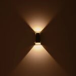 kelvo® FLUX KLV-101-0120 Φωτιστικό Τοίχου / Απλίκα LED 6W 750lm 30° AC 220-240V Αδιάβροχο IP65 Θερμό Λευκό 2700K – Bridgelux COB Chip & TÜV SÜD Driver – Γκρι Ανθρακί Ματ – Μ5 x Π8.5 x Υ17cm – 5 Χρόνια Εγγύηση