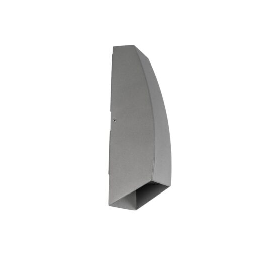 kelvo® FLUX KLV-101-0120 Φωτιστικό Τοίχου / Απλίκα LED 6W 750lm 30° AC 220-240V Αδιάβροχο IP65 Θερμό Λευκό 2700K – Bridgelux COB Chip & TÜV SÜD Driver – Γκρι Ανθρακί Ματ – Μ5 x Π8.5 x Υ17cm – 5 Χρόνια Εγγύηση