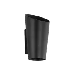 Alternative view of GLOBOSTAR® GANETTI 60671 Μοντέρνο Φωτιστικό Τοίχου - Απλίκα LED 10W 1250lm 60° AC 220-240V Αδιάβροχο IP65 Θερμό Λευκό 2700K - Bridgelux COB Chip & TÜV SÜD Driver - Μαύρο Ματ - Μ9.5 x Π11 x Υ19cm - 5 Χρόνια Εγγύηση