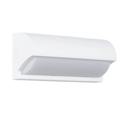 Alternative view of GLOBOSTAR® HORIZON 60691 Μοντέρνο Φωτιστικό Τοίχου - Απλίκα LED 15W 1575lm 120° AC 220-240V Αδιάβροχο IP65 Φυσικό Λευκό 4500K - Bridgelux SMD Chip - Λευκό Ματ - Μ23.5 x Π11 x Υ10cm - 3 Χρόνια Εγγύηση