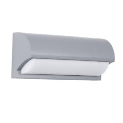 Alternative view of GLOBOSTAR® HORIZON 60692 Μοντέρνο Φωτιστικό Τοίχου - Απλίκα LED 15W 1575lm 120° AC 220-240V Αδιάβροχο IP65 Φυσικό Λευκό 4500K - Bridgelux SMD Chip - Γκρι Ματ - Μ23.5 x Π11 x Υ10cm - 3 Χρόνια Εγγύηση
