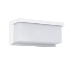 Alternative view of GLOBOSTAR® CITYSCAPE 60697 Μοντέρνο Φωτιστικό Τοίχου - Απλίκα LED 18W 1890lm 120° AC 220-240V Αδιάβροχο IP65 Φυσικό Λευκό 4500K - Bridgelux SMD Chip - Λευκό Ματ - Μ23.5 x Π11 x Υ10cm - 3 Χρόνια Εγγύηση