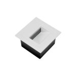 kelvo® STEPART KLV-101-0079 Χωνευτό Φωτιστικό Σκαλοπατιού / Διαδρόμου LED 3W 375lm 45° AC 220-240V Αδιάβροχο IP65 Θερμό Λευκό 2700K – Lumileds SMD Chip & TÜV SÜD Driver – Λευκό Ματ – Μ8.5 x Π5 x Υ8.5cm / Q6.7 x 6.7cm – 5 Χρόνια Εγγύηση