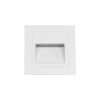 kelvo® STEPART KLV-101-0079 Χωνευτό Φωτιστικό Σκαλοπατιού / Διαδρόμου LED 3W 375lm 45° AC 220-240V Αδιάβροχο IP65 Θερμό Λευκό 2700K – Lumileds SMD Chip & TÜV SÜD Driver – Λευκό Ματ – Μ8.5 x Π5 x Υ8.5cm / Q6.7 x 6.7cm – 5 Χρόνια Εγγύηση