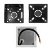 kelvo® STEPART KLV-101-0079 Χωνευτό Φωτιστικό Σκαλοπατιού / Διαδρόμου LED 3W 375lm 45° AC 220-240V Αδιάβροχο IP65 Θερμό Λευκό 2700K – Lumileds SMD Chip & TÜV SÜD Driver – Λευκό Ματ – Μ8.5 x Π5 x Υ8.5cm / Q6.7 x 6.7cm – 5 Χρόνια Εγγύηση