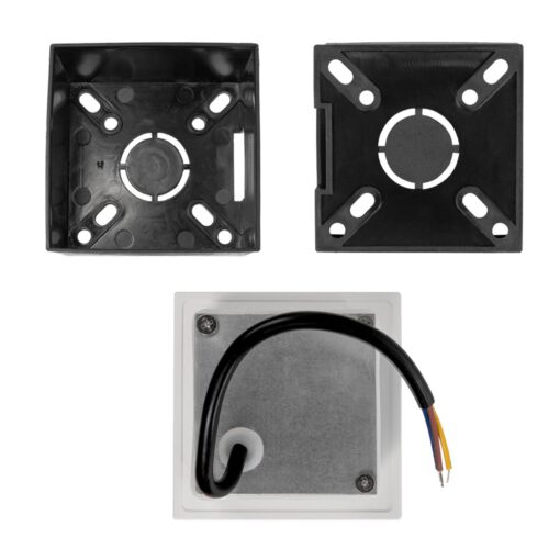 kelvo® STEPART KLV-101-0079 Χωνευτό Φωτιστικό Σκαλοπατιού / Διαδρόμου LED 3W 375lm 45° AC 220-240V Αδιάβροχο IP65 Θερμό Λευκό 2700K – Lumileds SMD Chip & TÜV SÜD Driver – Λευκό Ματ – Μ8.5 x Π5 x Υ8.5cm / Q6.7 x 6.7cm – 5 Χρόνια Εγγύηση