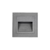 kelvo® STEPART KLV-101-0078 Χωνευτό Φωτιστικό Σκαλοπατιού / Διαδρόμου LED 3W 375lm 45° AC 220-240V Αδιάβροχο IP65 Θερμό Λευκό 2700K – Lumileds SMD Chip & TÜV SÜD Driver – Γκρι Ανθρακί Ματ – Μ8.5 x Π5 x Υ8.5cm / Q6.7 x 6.7cm – 5 Χρόνια Εγγύηση