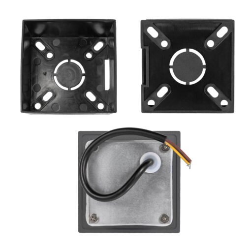 kelvo® STEPART KLV-101-0078 Χωνευτό Φωτιστικό Σκαλοπατιού / Διαδρόμου LED 3W 375lm 45° AC 220-240V Αδιάβροχο IP65 Θερμό Λευκό 2700K – Lumileds SMD Chip & TÜV SÜD Driver – Γκρι Ανθρακί Ματ – Μ8.5 x Π5 x Υ8.5cm / Q6.7 x 6.7cm – 5 Χρόνια Εγγύηση