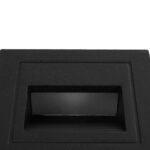 kelvo® STEPART KLV-101-0077 Χωνευτό Φωτιστικό Σκαλοπατιού / Διαδρόμου LED 3W 375lm 45° AC 220-240V Αδιάβροχο IP65 Θερμό Λευκό 2700K – Lumileds SMD Chip & TÜV SÜD Driver – Μαύρο Ματ – Μ8.5 x Π5 x Υ8.5cm / Q6.7 x 6.7cm – 5 Χρόνια Εγγύηση