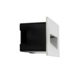 kelvo® STEPART KLV-101-0082 Χωνευτό Φωτιστικό Σκαλοπατιού / Διαδρόμου LED 3W 375lm 45° AC 220-240V Αδιάβροχο IP65 Θερμό Λευκό 2700K – Lumileds SMD Chip & TÜV SÜD Driver – Λευκό Ματ – Μ10.5 x Π4.5 x Υ6cm / Q9.1 x 4.5cm – 5 Χρόνια Εγγύηση