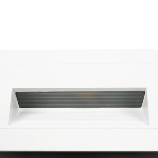 kelvo® STEPART KLV-101-0082 Χωνευτό Φωτιστικό Σκαλοπατιού / Διαδρόμου LED 3W 375lm 45° AC 220-240V Αδιάβροχο IP65 Θερμό Λευκό 2700K – Lumileds SMD Chip & TÜV SÜD Driver – Λευκό Ματ – Μ10.5 x Π4.5 x Υ6cm / Q9.1 x 4.5cm – 5 Χρόνια Εγγύηση