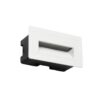 kelvo® STEPART KLV-101-0082 Χωνευτό Φωτιστικό Σκαλοπατιού / Διαδρόμου LED 3W 375lm 45° AC 220-240V Αδιάβροχο IP65 Θερμό Λευκό 2700K – Lumileds SMD Chip & TÜV SÜD Driver – Λευκό Ματ – Μ10.5 x Π4.5 x Υ6cm / Q9.1 x 4.5cm – 5 Χρόνια Εγγύηση