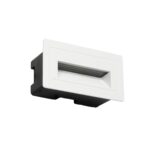 kelvo® STEPART KLV-101-0082 Χωνευτό Φωτιστικό Σκαλοπατιού / Διαδρόμου LED 3W 375lm 45° AC 220-240V Αδιάβροχο IP65 Θερμό Λευκό 2700K – Lumileds SMD Chip & TÜV SÜD Driver – Λευκό Ματ – Μ10.5 x Π4.5 x Υ6cm / Q9.1 x 4.5cm – 5 Χρόνια Εγγύηση