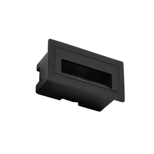 kelvo® STEPART KLV-101-0080 Χωνευτό Φωτιστικό Σκαλοπατιού / Διαδρόμου LED 3W 375lm 45° AC 220-240V Αδιάβροχο IP65 Θερμό Λευκό 2700K – Lumileds SMD Chip & TÜV SÜD Driver – Μαύρο Ματ – Μ10.5 x Π4.5 x Υ6cm / Q9.1 x 4.5cm – 5 Χρόνια Εγγύηση