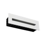 kelvo® STEPART KLV-101-0088 Χωνευτό Φωτιστικό Σκαλοπατιού / Διαδρόμου LED 4W 500lm 45° AC 220-240V Αδιάβροχο IP65 Θερμό Λευκό 2700K – Lumileds SMD Chip & TÜV SÜD Driver – Λευκό Ματ – Μ21 x Π5.5 x Υ6.5cm / Q20.3 x 5.6cm – 5 Χρόνια Εγγύηση