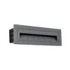 kelvo® STEPART KLV-101-0087 Χωνευτό Φωτιστικό Σκαλοπατιού / Διαδρόμου LED 4W 500lm 45° AC 220-240V Αδιάβροχο IP65 Θερμό Λευκό 2700K – Lumileds SMD Chip & TÜV SÜD Driver – Γκρι Ανθρακί Ματ – Μ21 x Π5.5 x Υ6.5cm / Q20.3 x 5.6cm – 5 Χρόνια Εγγύηση