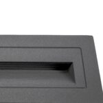 kelvo® STEPART KLV-101-0087 Χωνευτό Φωτιστικό Σκαλοπατιού / Διαδρόμου LED 4W 500lm 45° AC 220-240V Αδιάβροχο IP65 Θερμό Λευκό 2700K – Lumileds SMD Chip & TÜV SÜD Driver – Γκρι Ανθρακί Ματ – Μ21 x Π5.5 x Υ6.5cm / Q20.3 x 5.6cm – 5 Χρόνια Εγγύηση