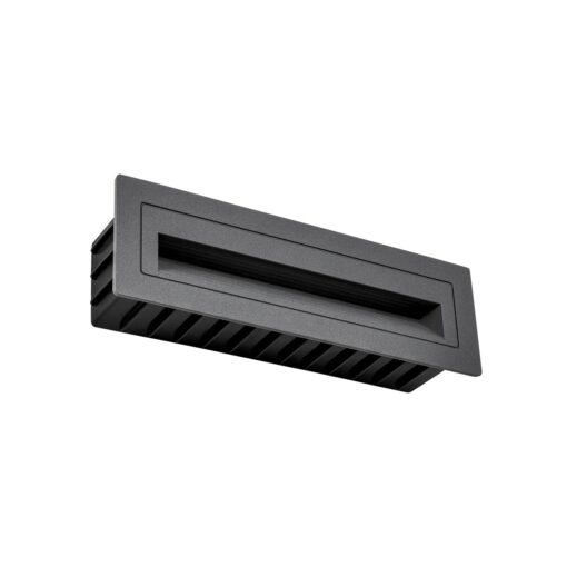 kelvo® STEPART KLV-101-0087 Χωνευτό Φωτιστικό Σκαλοπατιού / Διαδρόμου LED 4W 500lm 45° AC 220-240V Αδιάβροχο IP65 Θερμό Λευκό 2700K – Lumileds SMD Chip & TÜV SÜD Driver – Γκρι Ανθρακί Ματ – Μ21 x Π5.5 x Υ6.5cm / Q20.3 x 5.6cm – 5 Χρόνια Εγγύηση