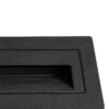 kelvo® STEPART KLV-101-0086 Χωνευτό Φωτιστικό Σκαλοπατιού / Διαδρόμου LED 4W 500lm 45° AC 220-240V Αδιάβροχο IP65 Θερμό Λευκό 2700K – Lumileds SMD Chip & TÜV SÜD Driver – Μαύρο Ματ – Μ21 x Π5.5 x Υ6.5cm / Q20.3 x 5.6cm – 5 Χρόνια Εγγύηση