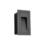 kelvo® STEPART KLV-101-0090 Χωνευτό Φωτιστικό Σκαλοπατιού / Διαδρόμου LED 3W 375lm 45° AC 220-240V Αδιάβροχο IP65 Θερμό Λευκό 2700K – Lumileds SMD Chip & TÜV SÜD Driver – Γκρι Ανθρακί Ματ – Μ6 x Π5.5 x Υ10cm / Q5 x 9.6cm – 5 Χρόνια Εγγύηση