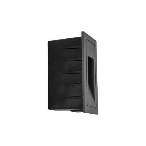 kelvo® STEPART KLV-101-0090 Χωνευτό Φωτιστικό Σκαλοπατιού / Διαδρόμου LED 3W 375lm 45° AC 220-240V Αδιάβροχο IP65 Θερμό Λευκό 2700K – Lumileds SMD Chip & TÜV SÜD Driver – Γκρι Ανθρακί Ματ – Μ6 x Π5.5 x Υ10cm / Q5 x 9.6cm – 5 Χρόνια Εγγύηση