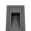 kelvo® STEPART KLV-101-0090 Χωνευτό Φωτιστικό Σκαλοπατιού / Διαδρόμου LED 3W 375lm 45° AC 220-240V Αδιάβροχο IP65 Θερμό Λευκό 2700K – Lumileds SMD Chip & TÜV SÜD Driver – Γκρι Ανθρακί Ματ – Μ6 x Π5.5 x Υ10cm / Q5 x 9.6cm – 5 Χρόνια Εγγύηση