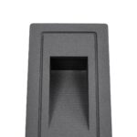 kelvo® STEPART KLV-101-0090 Χωνευτό Φωτιστικό Σκαλοπατιού / Διαδρόμου LED 3W 375lm 45° AC 220-240V Αδιάβροχο IP65 Θερμό Λευκό 2700K – Lumileds SMD Chip & TÜV SÜD Driver – Γκρι Ανθρακί Ματ – Μ6 x Π5.5 x Υ10cm / Q5 x 9.6cm – 5 Χρόνια Εγγύηση