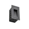 kelvo® STEPART KLV-101-0090 Χωνευτό Φωτιστικό Σκαλοπατιού / Διαδρόμου LED 3W 375lm 45° AC 220-240V Αδιάβροχο IP65 Θερμό Λευκό 2700K – Lumileds SMD Chip & TÜV SÜD Driver – Γκρι Ανθρακί Ματ – Μ6 x Π5.5 x Υ10cm / Q5 x 9.6cm – 5 Χρόνια Εγγύηση