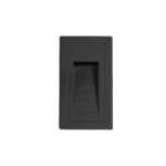 kelvo® STEPART KLV-101-0089 Χωνευτό Φωτιστικό Σκαλοπατιού / Διαδρόμου LED 3W 375lm 45° AC 220-240V Αδιάβροχο IP65 Θερμό Λευκό 2700K – Lumileds SMD Chip & TÜV SÜD Driver – Μαύρο Ματ – Μ6 x Π5.5 x Υ10cm / Q5 x 9.6cm – 5 Χρόνια Εγγύηση